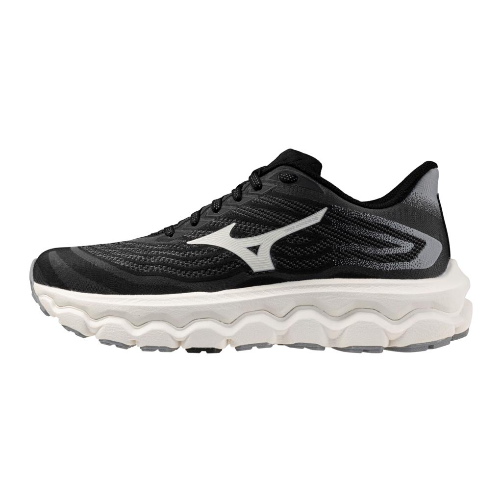 Mizuno Women's Wave Horizon 8 Wide D Running Shoe Black White