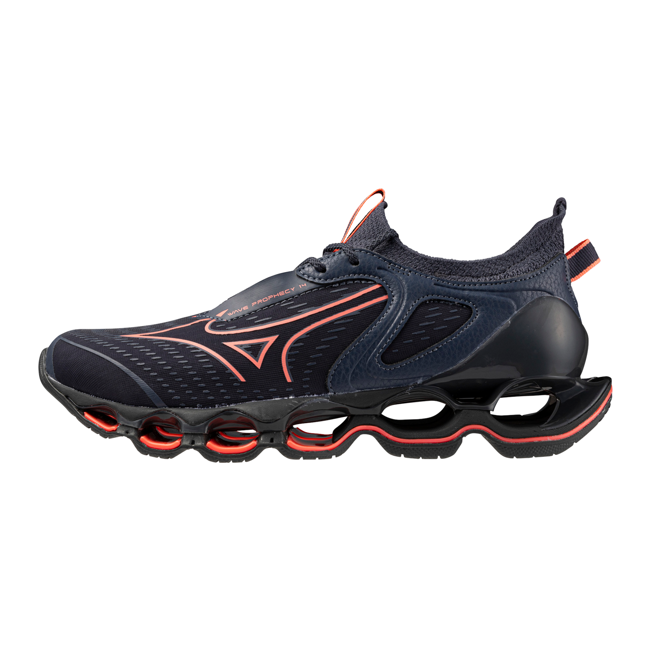 Mizuno Women's Wave Prophecy 14 Running Shoe Vintage Indigo Bay
