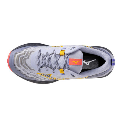 Mizuno Women's Wave Daichi 9 Trail Running Shoe Icelandic Blue Citrus