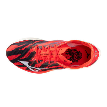 Mizuno Unisex Wave Rebellion Pro 3 Oni Hayai Running Shoe Ignition Red White