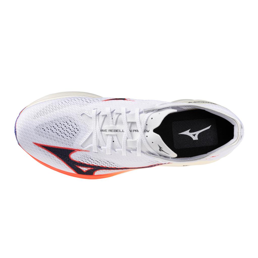 Mizuno Unisex Wave Rebellion Pro 3 Lo Running Shoe White Baritone Blue