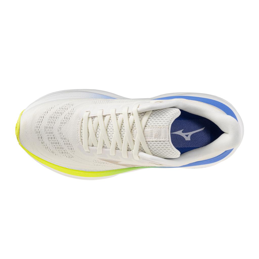 Mizuno Women's Wave Sky 9 Wide D Running Shoe Snow White Silver Birch
