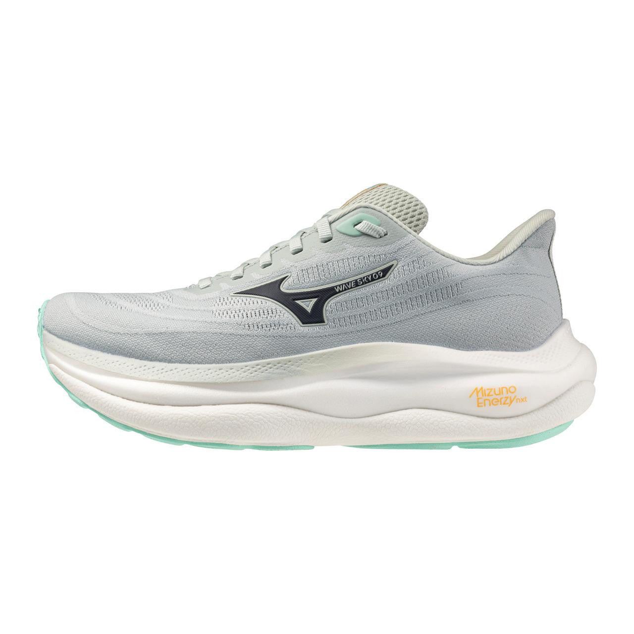 Mizuno Women's Wave Sky 9 Wide D Running Shoe Black Metallic Grey