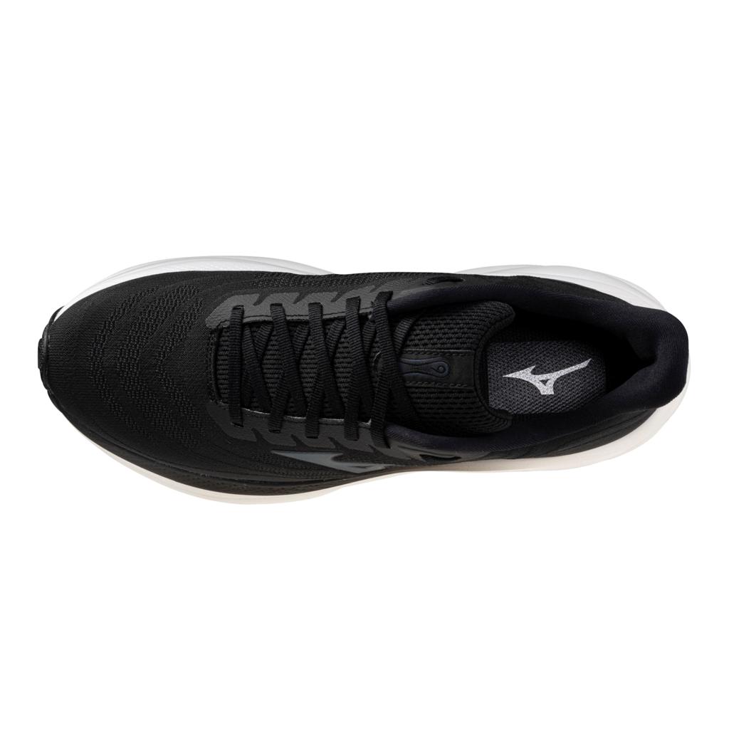 Mizuno Men's Wave Sky 9 Running Shoe Black Metallic Grey