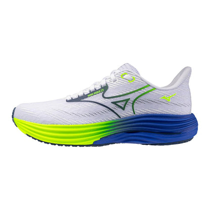 Mizuno Men's Wave Rider 29 Running Shoe White Estate Blue