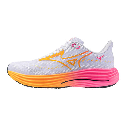 Mizuno Unisex Wave Rider 29 Hanabi Pack Running Shoe White Tang Orange