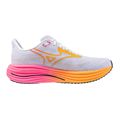 Mizuno Unisex Wave Rider 29 Hanabi Pack Running Shoe White Tang Orange
