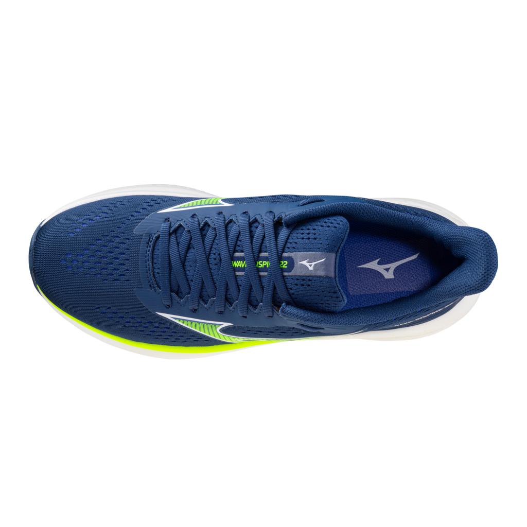 Mizuno Men's Wave Inspire 22 Running Shoes Estate Blue White