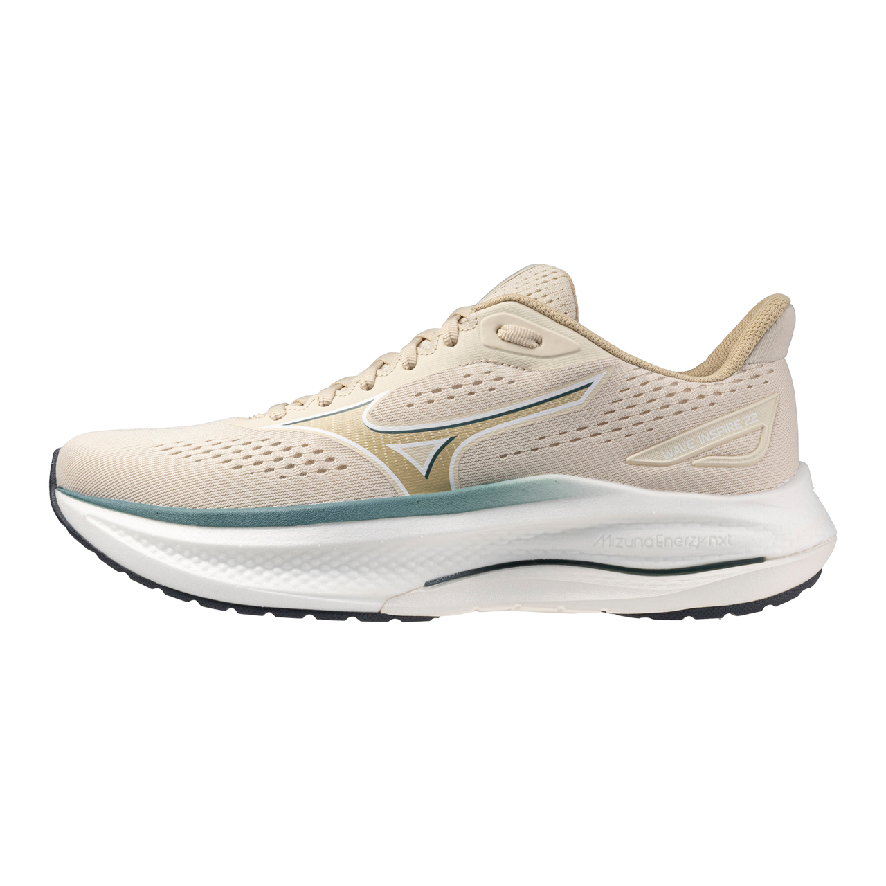 Mizuno Men's Wave Inspire 22 Wide 2E Running Shoes Lifestyle Pack Summer Sand Pale Khaki