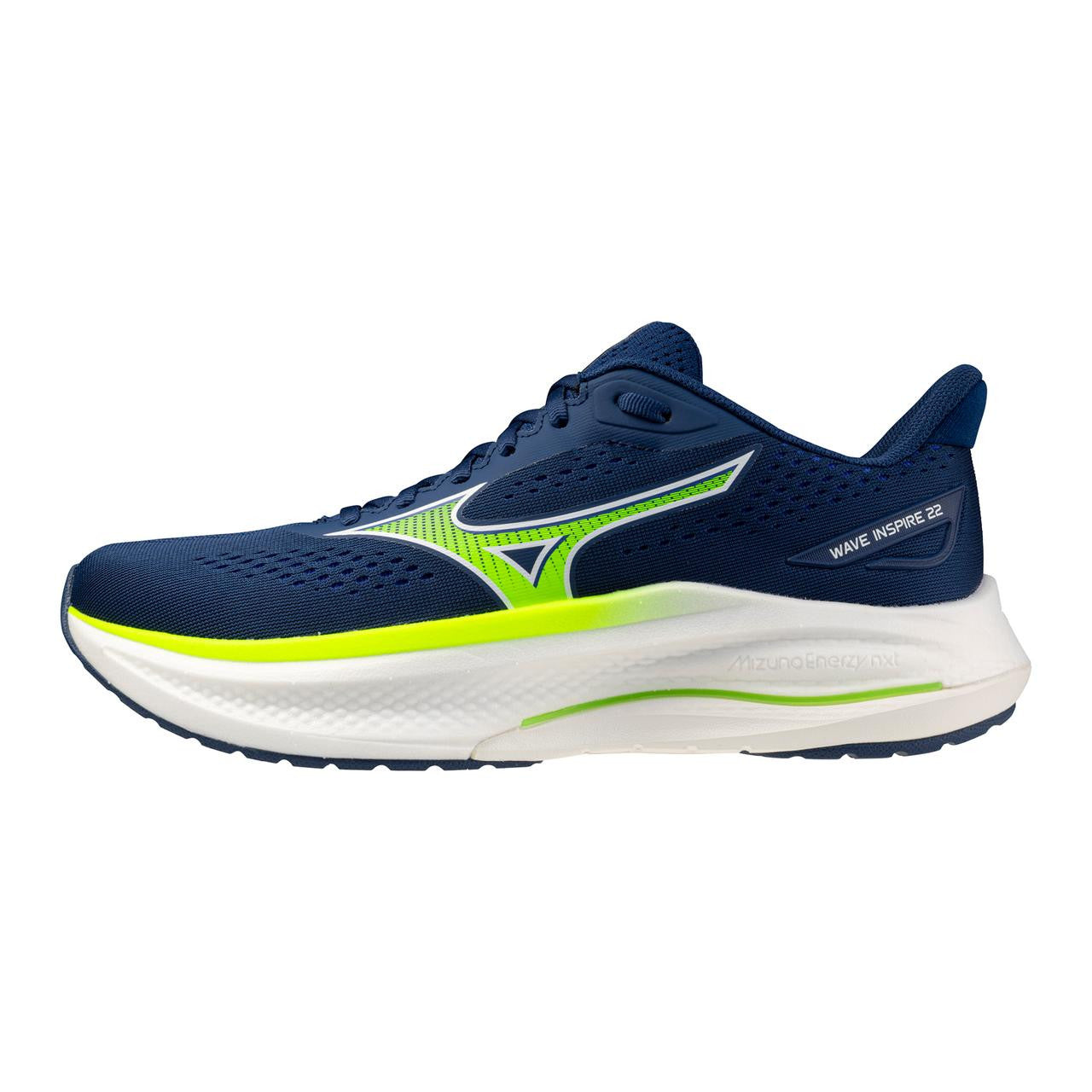 Mizuno Men's Wave Inspire 22 Running Shoes Lime Pulp White