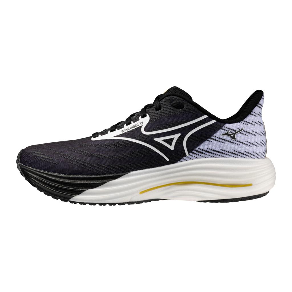 Mizuno Unisex Wave Rider 29 Origami Pack Running Shoes Black White