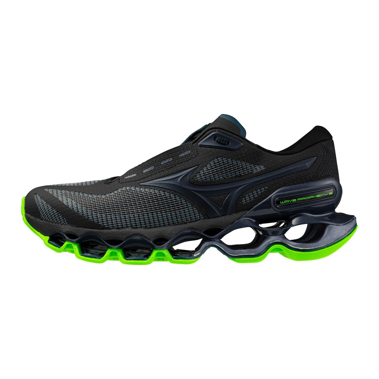 Mizuno Men's Wave Prophecy 15 Running Shoe Reflecting Pond Black Glass