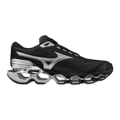 Mizuno Unisex Wave Prophecy 15 Running Shoe Black Galaxy Silver