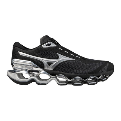 Mizuno Unisex Wave Prophecy 15 Running Shoe Black Galaxy Silver