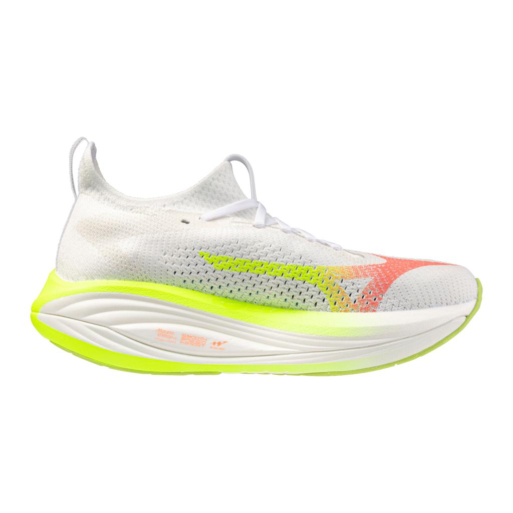 Mizuno Women's Neo Vista 3 Running Shoe Gf White Flamingo Coral