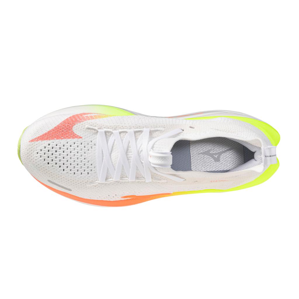 Mizuno Women's Neo Vista 3 Running Shoe Gf White Flamingo Coral