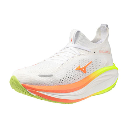 Mizuno Women's Neo Vista 3 Running Shoe Gf White Flamingo Coral