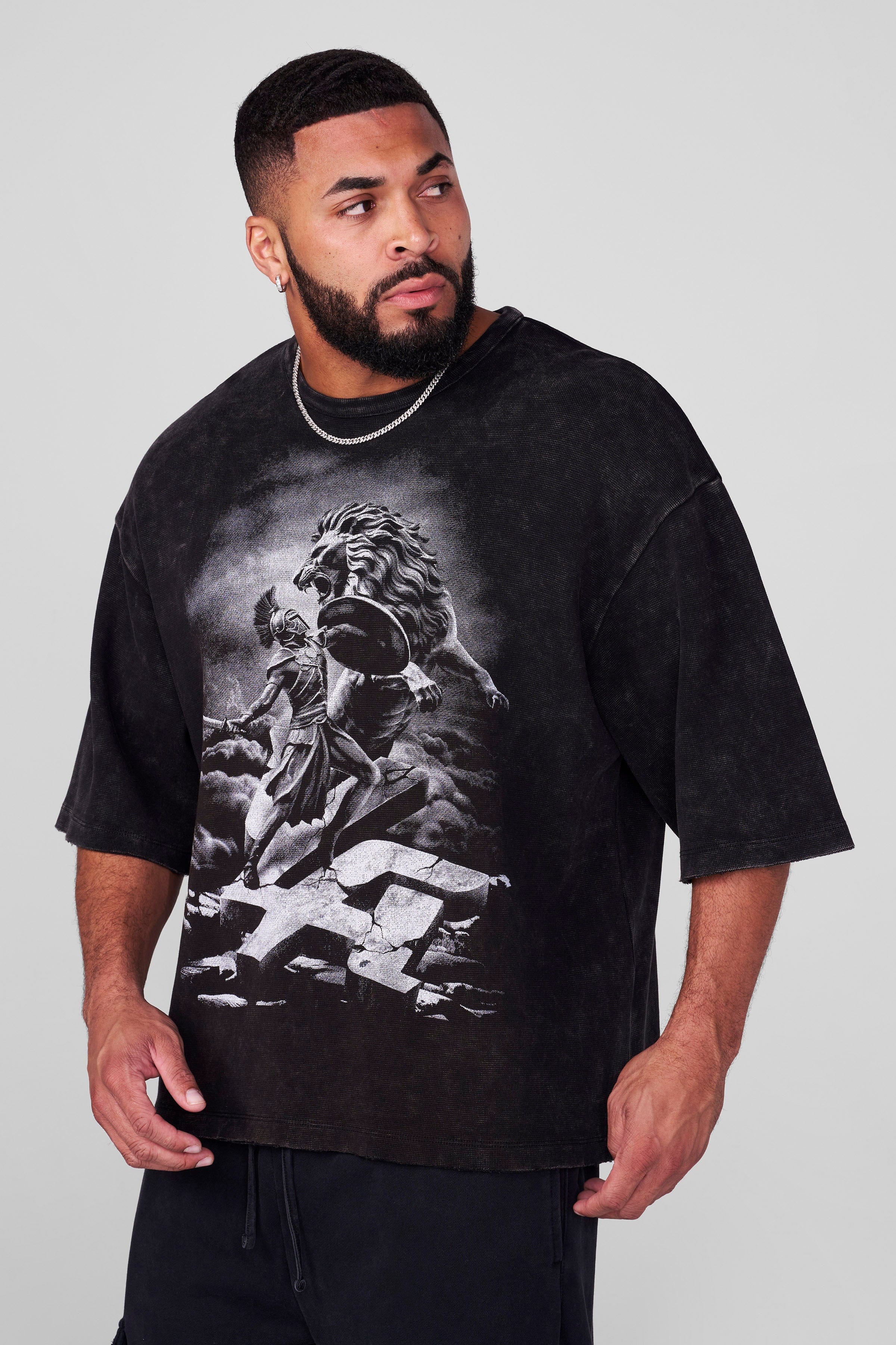 YoungLA 4122 - Gladiator Tees Black Wash