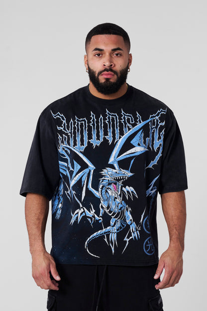 YoungLA 4123 - Yu-Gi-Oh! Tees Blue Eyes
