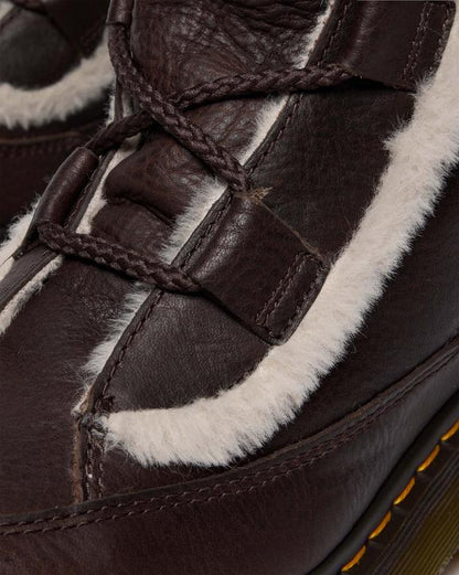 Dr Martens Buzz Lace Up - Dark Brown+Natural