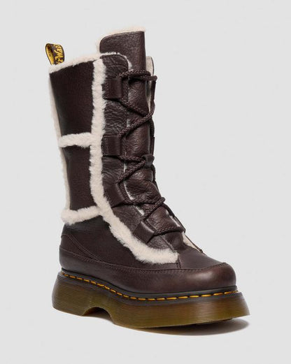 Dr Martens Buzz Lace Up - Dark Brown+Natural