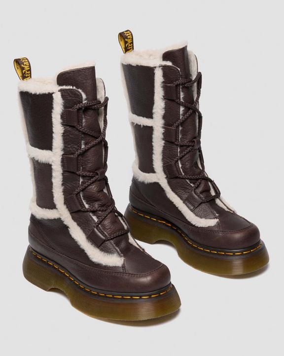 Dr Martens Buzz Lace Up - Dark Brown+Natural