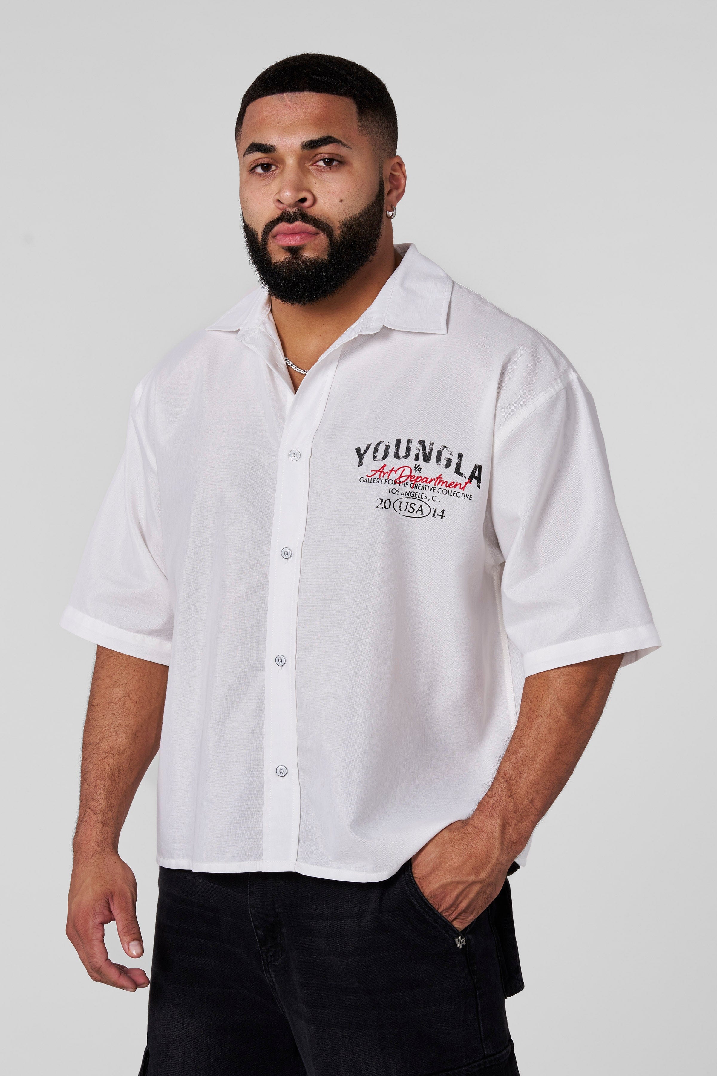 YoungLA 4131 - Industry Button-Ups Off-White