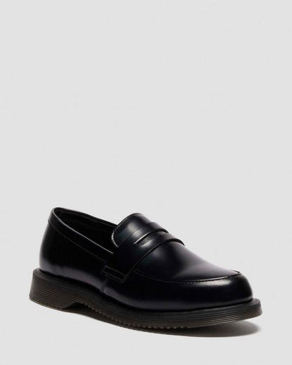 Dr Martens Temara Polished Smooth Leather Loafers - Black
