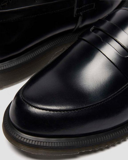 Dr Martens Temara Polished Smooth Leather Loafers - Black