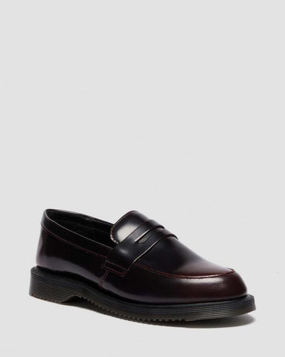 Dr Martens Temara Arcadia Leather Loafers - Cherry Red Arcadia