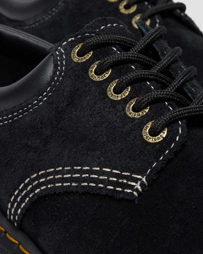 Dr Martens Distressed Suede Shoes - Black