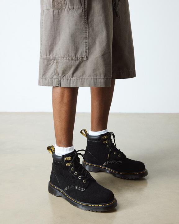 Dr Martens Distressed Suede Ankle Boots - Black