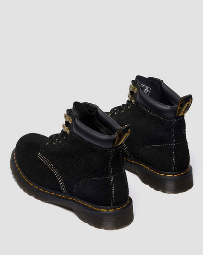 Dr Martens Distressed Suede Ankle Boots - Black
