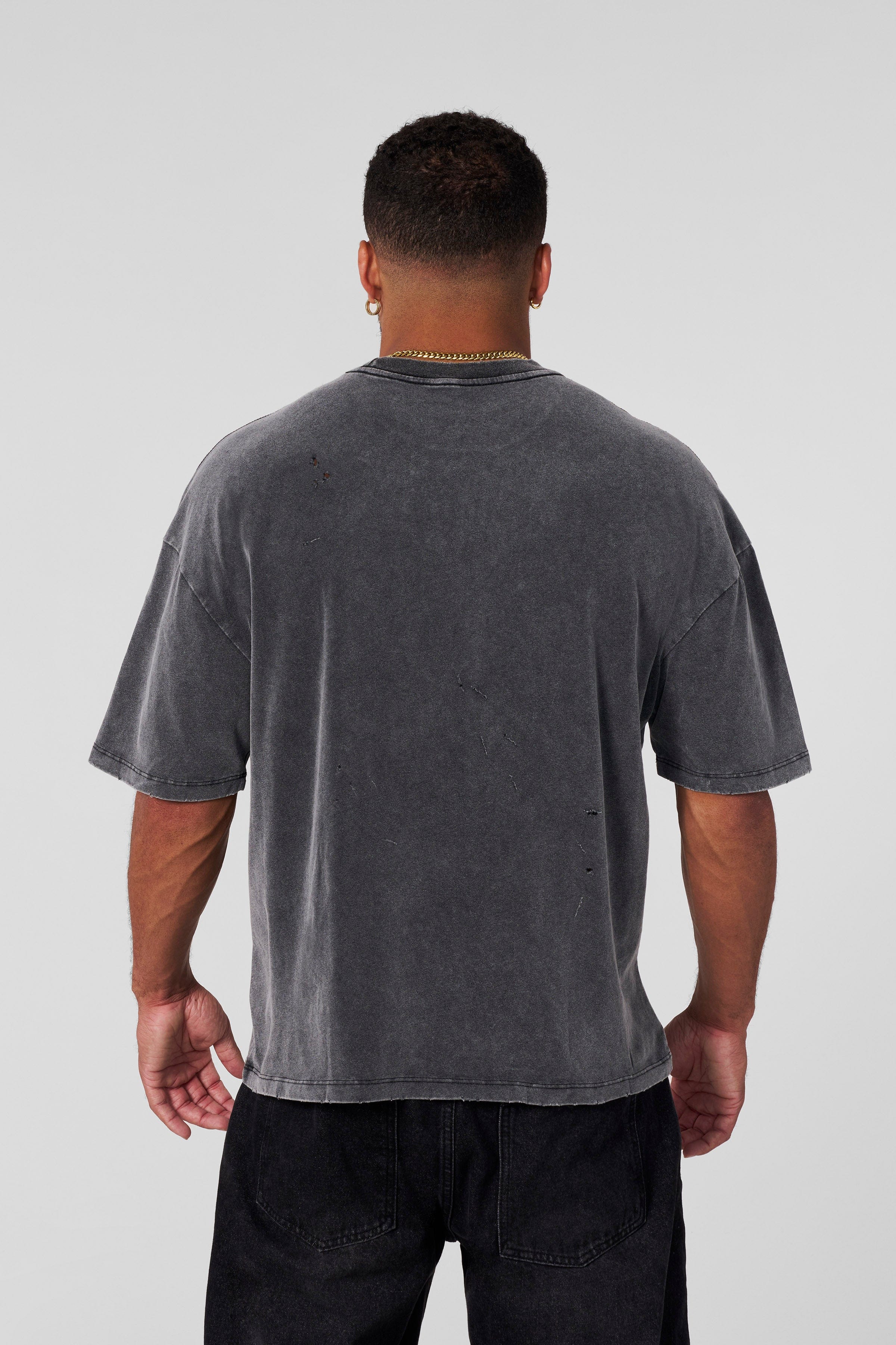 YoungLA 4146 - Scuffed Cloud Tees Grey Wash