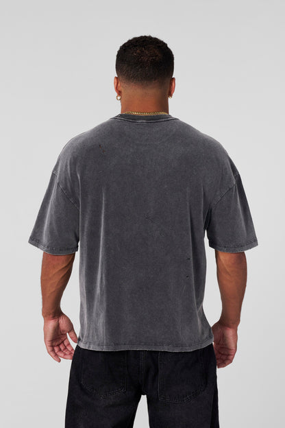 YoungLA 4146 - Scuffed Cloud Tees Grey Wash