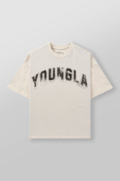 YoungLA 4146 - Scuffed Cloud Tees Off-White