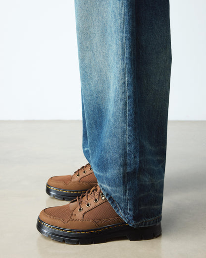Dr Martens Reeder Mk.02 Canvas & Leather Utility Shoes - Sepia Brown