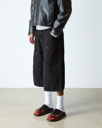 Dr Martens San Flame - Black+Vibrant Red+Dms Yellow