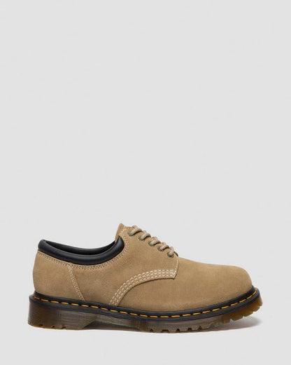 Dr Martens Waxy Suede Shoes - Savannah Tan
