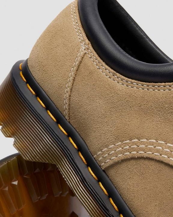 Dr Martens Waxy Suede Shoes - Savannah Tan