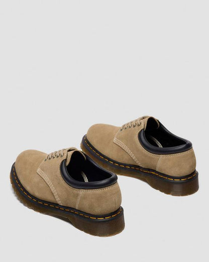 Dr Martens Waxy Suede Shoes - Savannah Tan