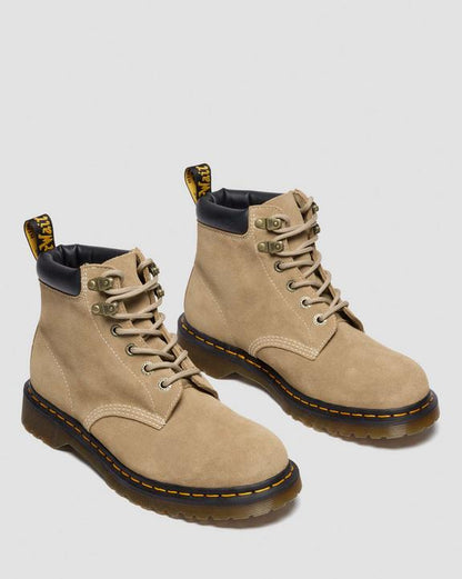 Dr Martens Waxy Suede Ankle Boots - Savannah Tan