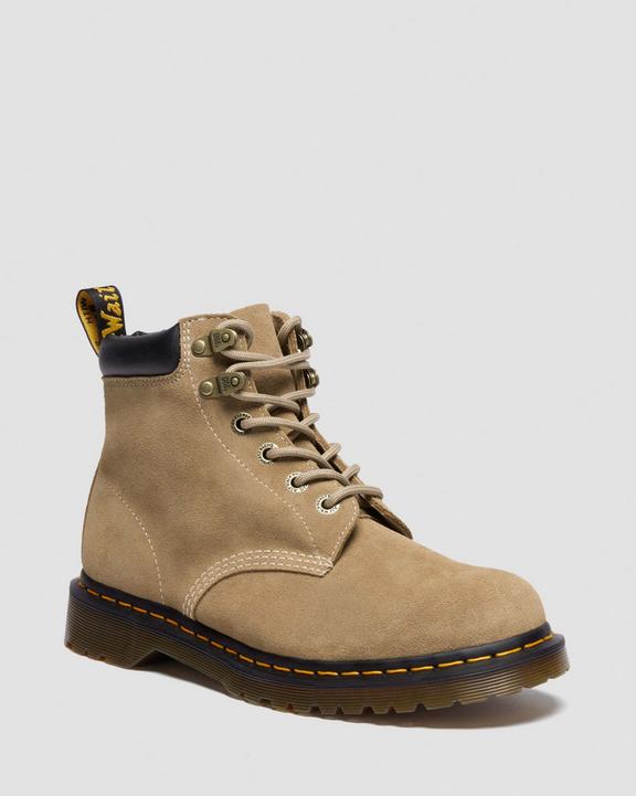 Dr Martens Waxy Suede Ankle Boots - Savannah Tan