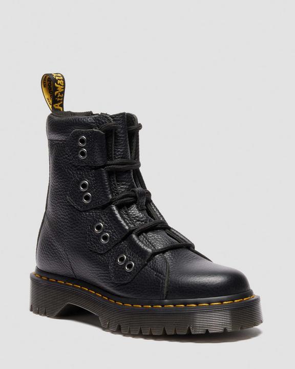 Dr. Martens 1460 Bex Ltt Black Milled Nappa - Womens