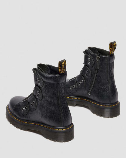 Dr. Martens 1460 Bex Ltt Black Milled Nappa - Womens
