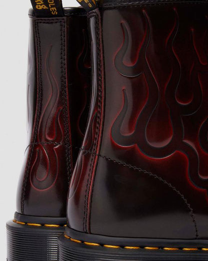 Dr. Martens 1460 Inferno Cherry Red Arcadia - Womens