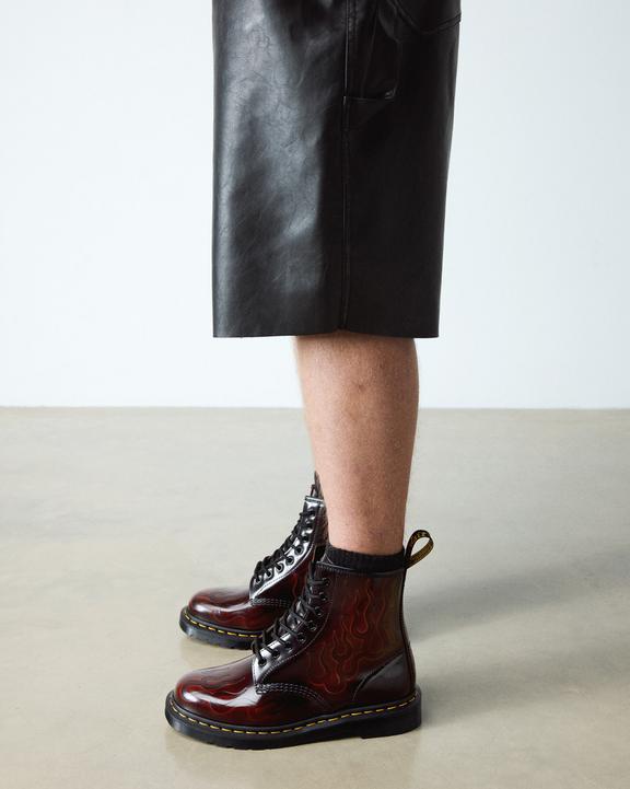Dr. Martens 1460 Inferno Cherry Red Arcadia - Womens