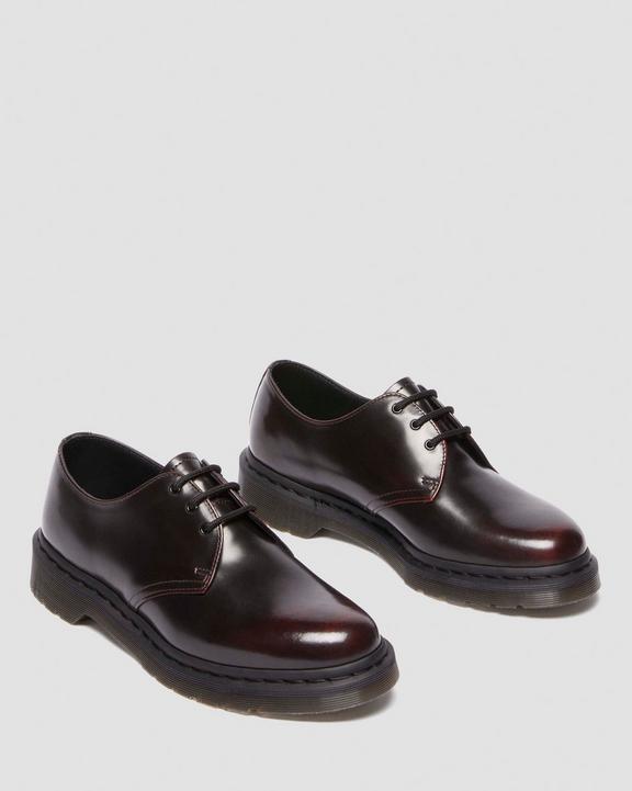 Dr Martens Arcadia Leather Shoes - Cherry Red Arcadia