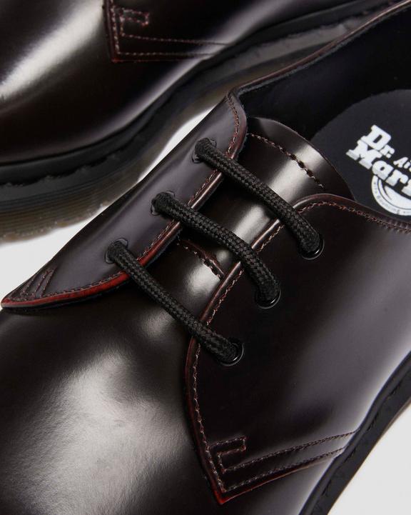 Dr Martens Arcadia Leather Shoes - Cherry Red Arcadia
