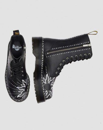 Dr Martens Jadon Hi Solar Flare - Black